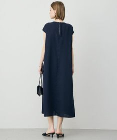 ICB ドライアセテートスラブ フレンチスリーブワンピース