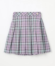 ANY KIDS ラメチェックプリーツスカパン
