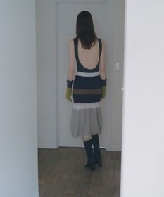 TRICOTE バイカラーアームウォーマー