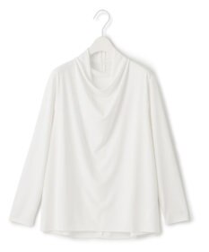 ICB 【洗える】 ジョーゼットスムース ドレープカットソー