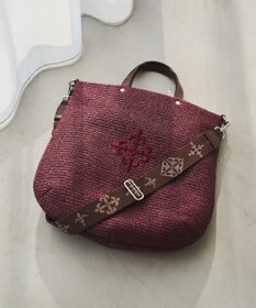 russet スリム2WAYトートバッグ <ナイロンラフィア>(CE-1717-WEB)