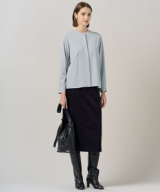 ICB L 【洗える】ストレッチスエード ナロースカート