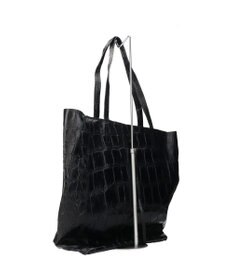 INTER-CHAUSSURES 【ANDREA CARDONE ITALI】ファスナー付き型押しレザートートバッグ