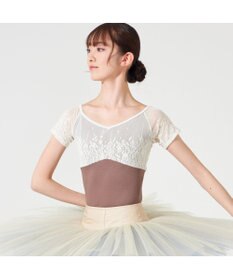 Chacott ◎【Nela ライン】ハーフスリーブレオタード