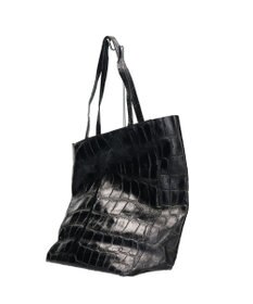 INTER-CHAUSSURES 【ANDREA CARDONE ITALI】ファスナー付き型押しレザートートバッグ