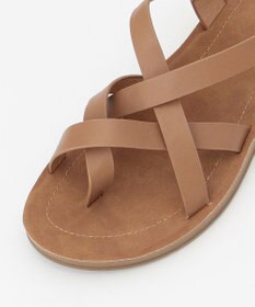 ANY クロスストラップフラットサンダル