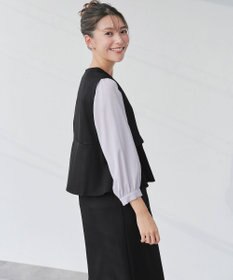 Tiaclasse 【安田美沙子さん着用】ペプラムジャンスカワンピース