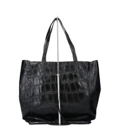 INTER-CHAUSSURES 【ANDREA CARDONE ITALI】ファスナー付き型押しレザートートバッグ