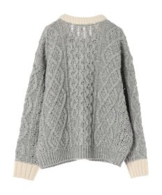 AMERICAN HOLIC 配色ケーブルニットカーディガン