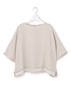 ICB L 【先行予約・WEB限定カラーあり】 FluidBackSatin クロップドブラウス