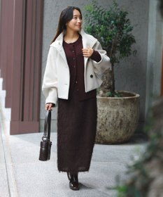 uncrave 【モデル村岡美里さん × uncrave STANDARD】ニットジャケット