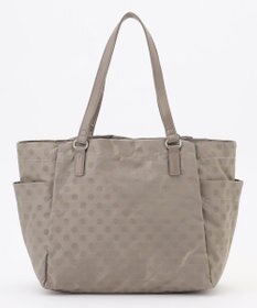 Y'SACCS ドットジャガードポーチ付きトートバッグ