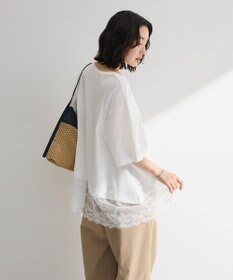 Green Parks 裾イレヘムレースプルオーバー