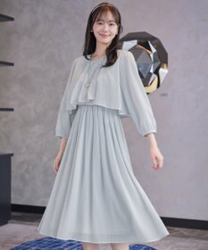 Tiaclasse 【新色追加】シフォンドレープワンピース