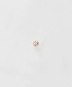 Phoebe 【K10】一粒ダイヤモンドピアス(片耳)　ローズゴールド
