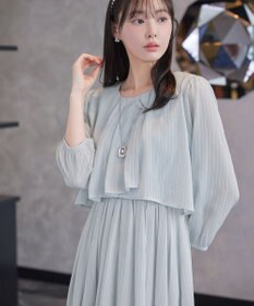 Tiaclasse 【新色追加】シフォンドレープワンピース