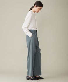 ICB 【WEB限定カラーあり・速乾・洗える】BackSatinAmunzen スカーフタイブラウス