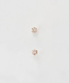 Phoebe 【K10】一粒ダイヤモンドピアス(片耳)　ローズゴールド