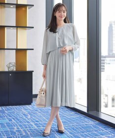 Tiaclasse 【新色追加】シフォンドレープワンピース