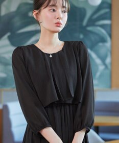 Tiaclasse 【新色追加】シフォンドレープワンピース