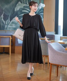 Tiaclasse 【新色追加】シフォンドレープワンピース