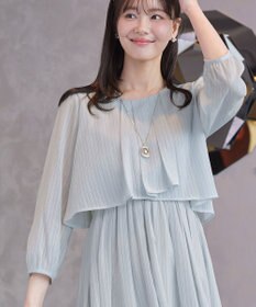 Tiaclasse 【新色追加】シフォンドレープワンピース