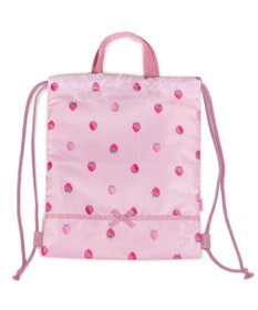 Mother garden マザーガーデン 野いちご お着替え巾着リュック 《レトロストロベリー柄》