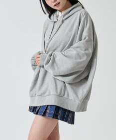 WEGO 【SCHOOLITEM】ルーズフィットプルパーカー
