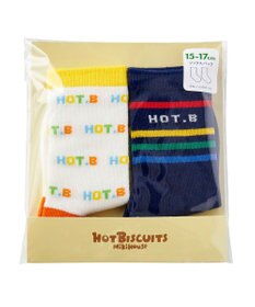 MIKI HOUSE HOT BISCUITS 【9-19cm / 靴下2足セット】 クルー丈 ソックスパック2足セット