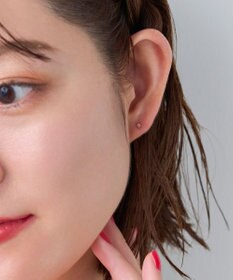 Phoebe 【K10】一粒ダイヤモンドピアス(片耳)　ローズゴールド