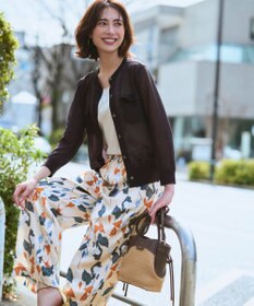 23区 【WEB&一部店舗限定カラーあり】シャイニーシアー フラップポケット カーディガン