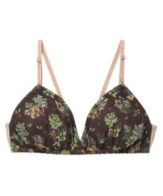 une nana cool MADE WITH LIBERTY FABRIC 【綿混】三角ノンワイヤーブラ　