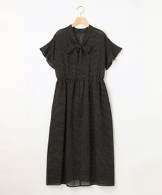 組曲 【WEB限定・2WAY】サッカードビードットプリント ワンピース