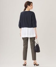 自由区 S 【洗える】カラミストライプコンビジャージ トップス