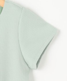 組曲 L 【WEB限定】ストライプジャガード カップ付きTシャツ