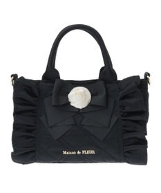 Maison de FLEUR ローズ2Wayキルティングミニトートバッグ
