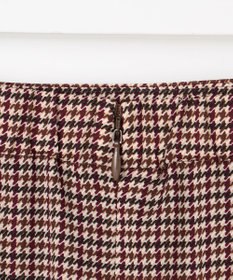 J.PRESS LADIES デシンハウンドトゥースプリント スカート