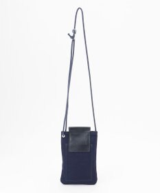 UNBILLION Otias 8号キャンバスシュリンクレザースマホショルダー