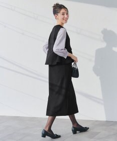 Tiaclasse 【安田美沙子さん着用】ペプラムジャンスカワンピース