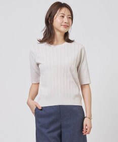 J.PRESS LADIES Rayon Elite Stretch クルーネック ニット