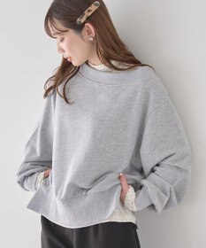 earth music&ecology 裾スリット裏毛プルオーバー