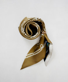 AURORA Beaurance （ビューランス）シルクツイル トライアングルスカーフ(リング付き)