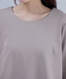 Tiaclasse L 【洗える】リボン袖ポンチトップス