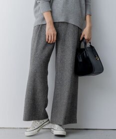 組曲 S ネコアシツィード ワイドパンツ