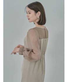 earth music&ecology ＳＥＴ２点チュールキャミ付きドッキングワンピース