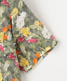 JOSEPH ABBOUD 【TEXTA・リネン100％】BIRD＆フラワープリントシャツ