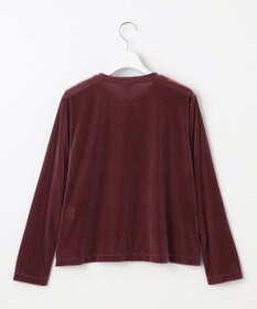 自由区 L シアーベロア カーディガン