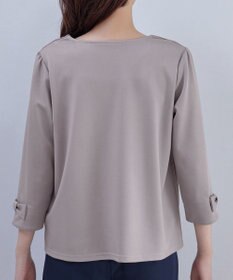 Tiaclasse 【洗える】リボン袖ポンチトップス