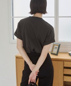 WEGO 【ANGIE VINTAGE】フロッキーロゴプリントTシャツ