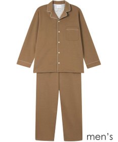 une nana cool 【綿混】ハイゲージダブルエアー メンズ長袖開襟 MADE WITH LIBERTY FABRIC